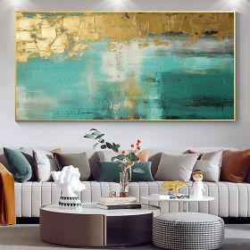 Handmade Oil Painting Large Original Gold Oil Painting on Canvas Abstract Gold Art Painting Bedroom Wall Decor Modern Textured Wall Art Decorative Pai (Style: 1, size: 100X150)
